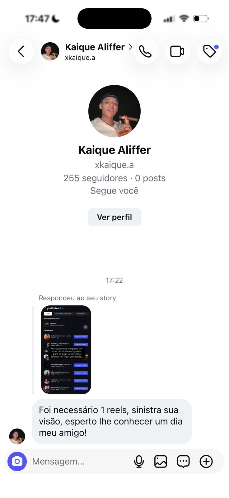 Depoimento sobre Yuri Fortes
